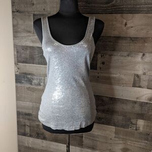 Express Sexy Basic Gray tank M